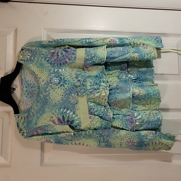 Justice ruffled long sleeve top in size 14 - Picture 1 of 5